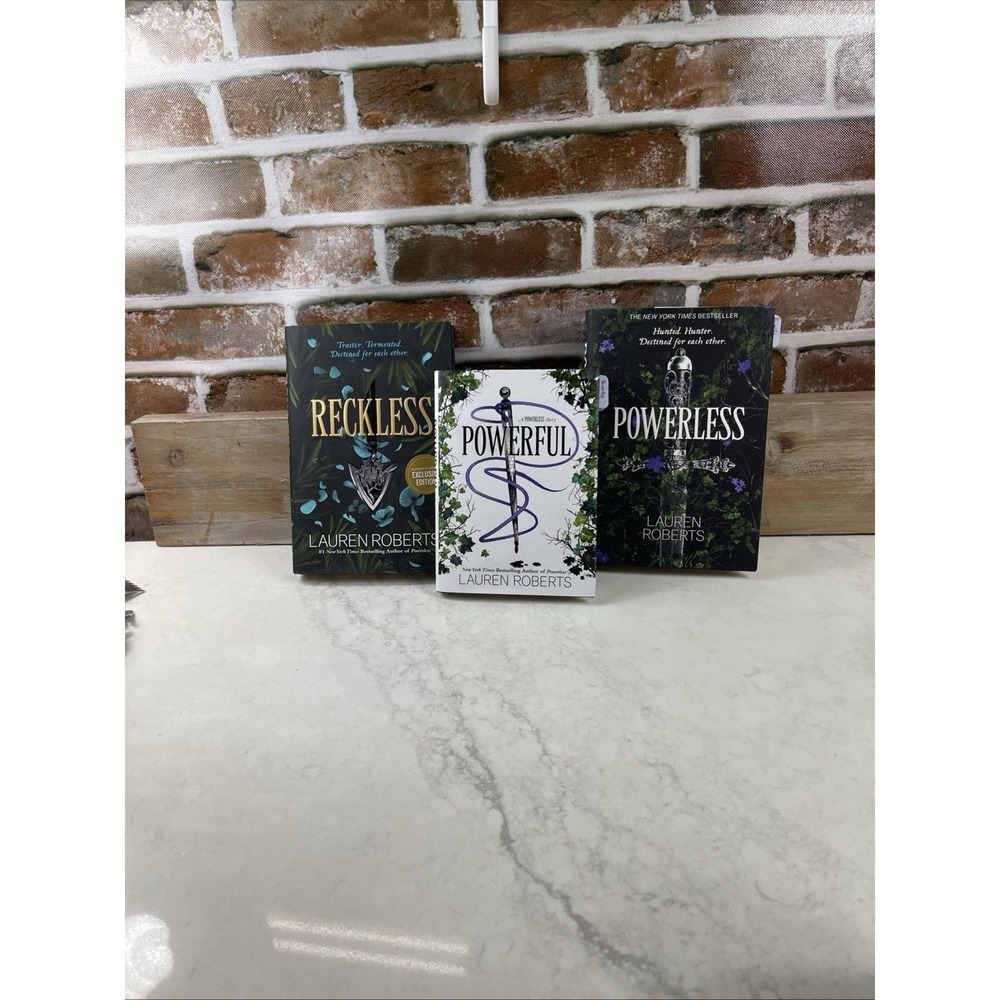 Powerless Reckless Powerful Series HC Book Lot 3 Lauren Roberts Different Sizes